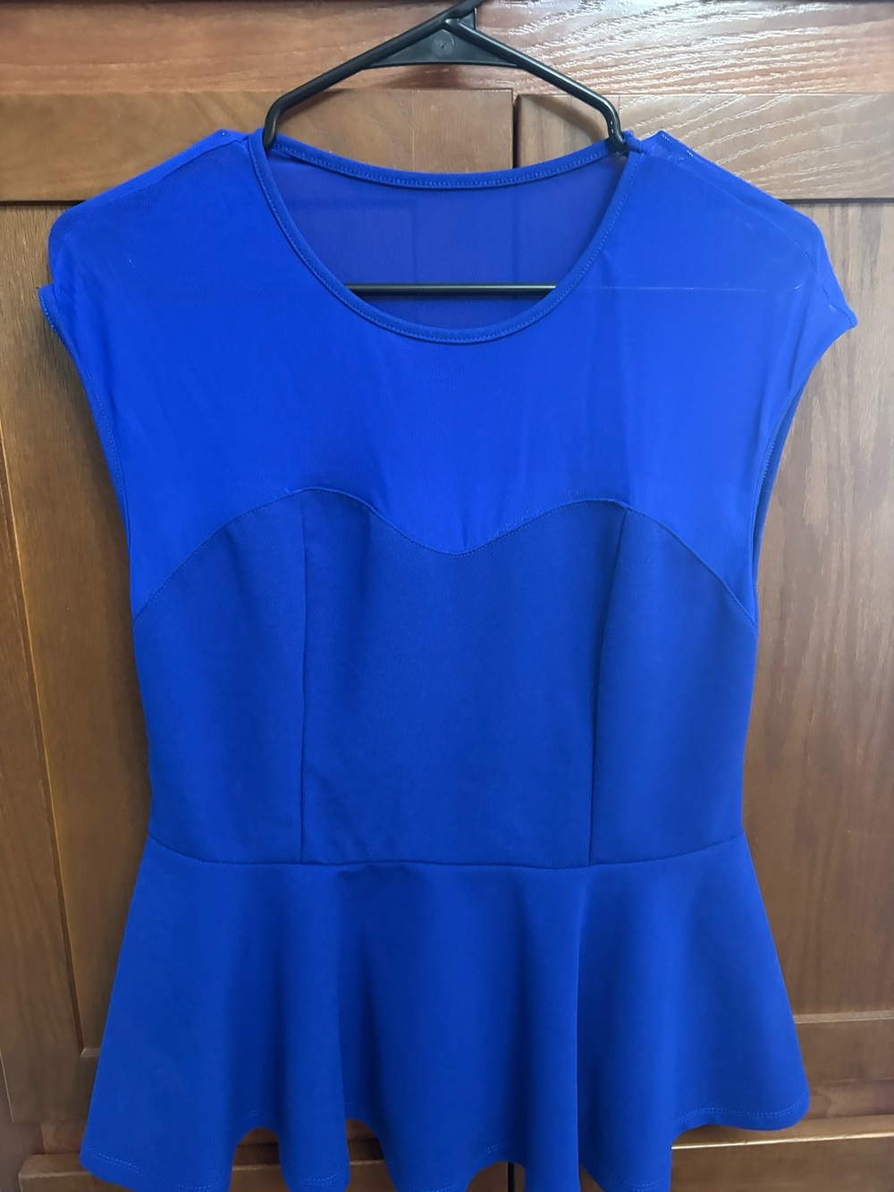 Women's Royal Blue Peplum Dress